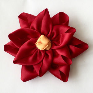 "Lady in Red" Flower hair clip/pin